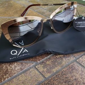 Quay Australia gold trim new sunglasses